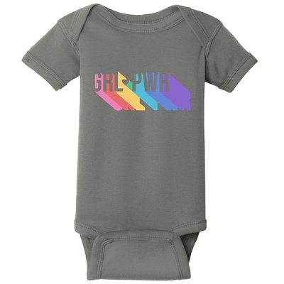 Girl Power Colorful Baby Bodysuit