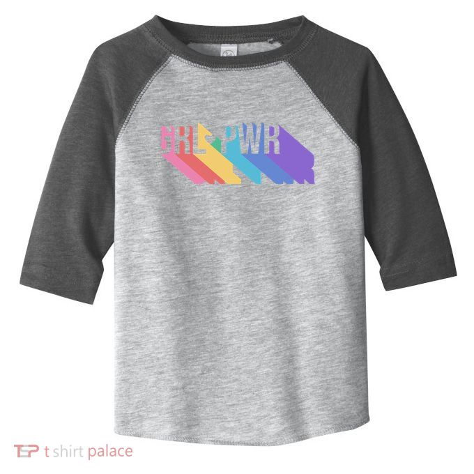 Girl Power Colorful Toddler Fine Jersey T-Shirt