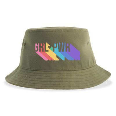 Girl Power Colorful Sustainable Bucket Hat