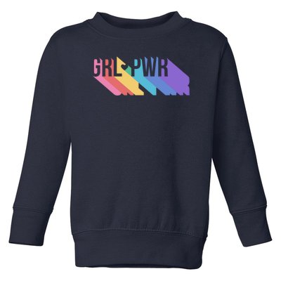 Girl Power Colorful Toddler Sweatshirt