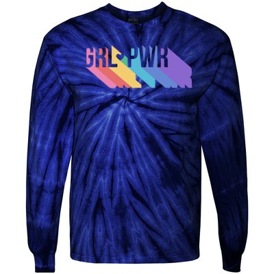 Girl Power Colorful Tie-Dye Long Sleeve Shirt