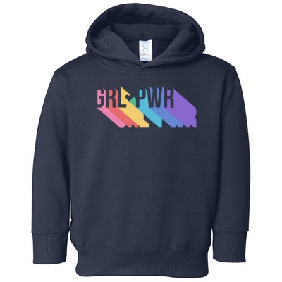 Girl Power Colorful Toddler Hoodie