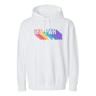 Girl Power Colorful Garment-Dyed Fleece Hoodie