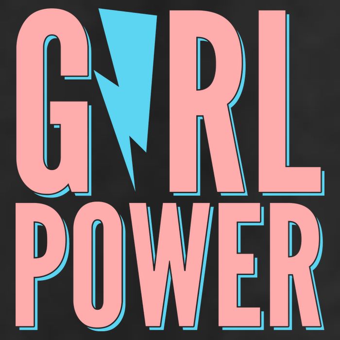 Girl Power Lightning Bolt 7 Panel Mesh Trucker Snapback Hat