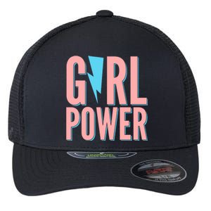 Girl Power Lightning Bolt Flexfit Unipanel Trucker Cap