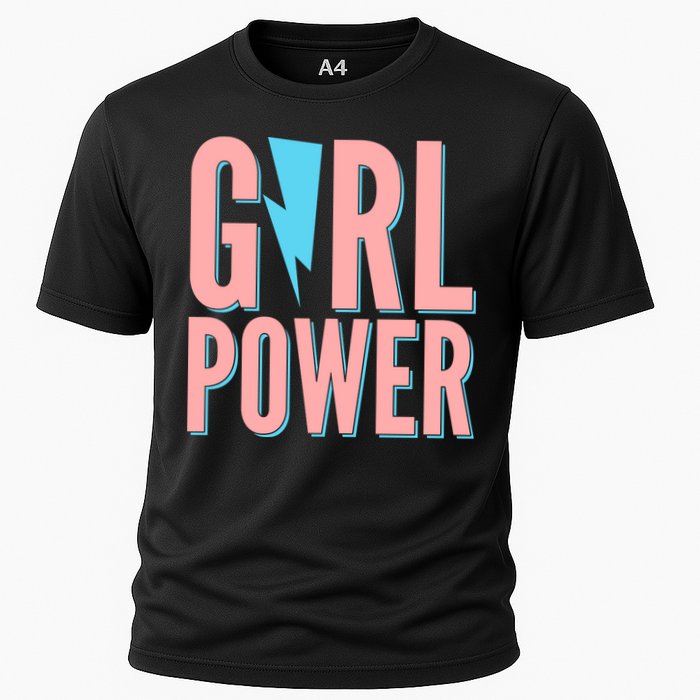 Girl Power Lightning Bolt Cooling Performance Crew T-Shirt