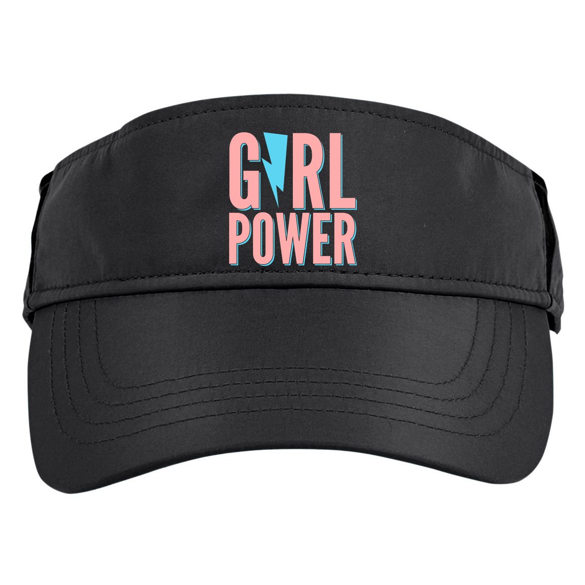 Girl Power Lightning Bolt Adult Drive Performance Visor