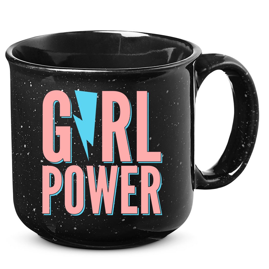 Girl Power Lightning Bolt 15oz Campfire Ceramic Mug