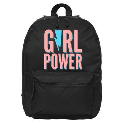 Girl Power Lightning Bolt 16 in Basic Backpack