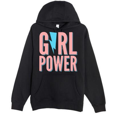 Girl Power Lightning Bolt Premium Pullover Hoodie