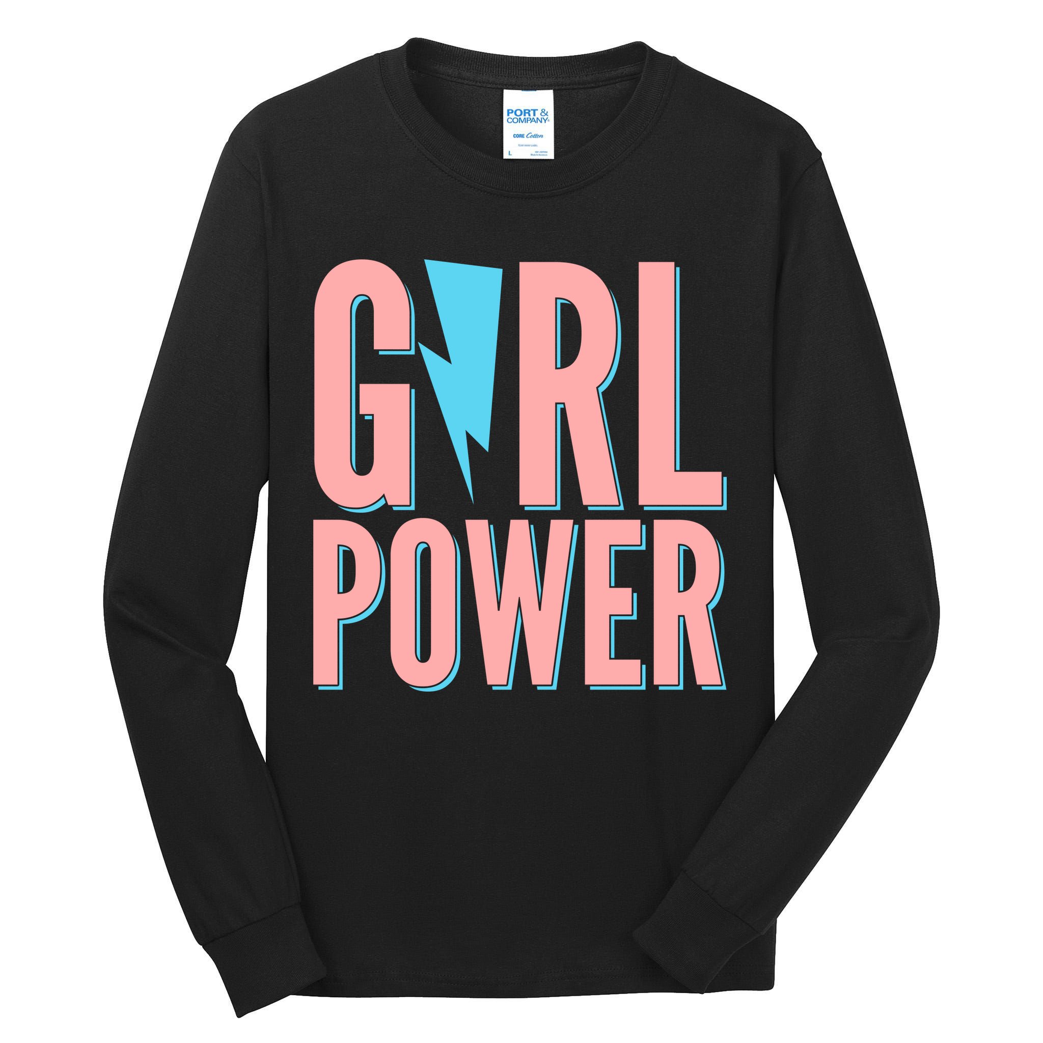 Girl Power Lightning Bolt Tall Long Sleeve T-Shirt