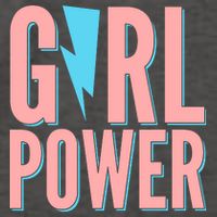 Girl Power Lightning Bolt Vector Backpack