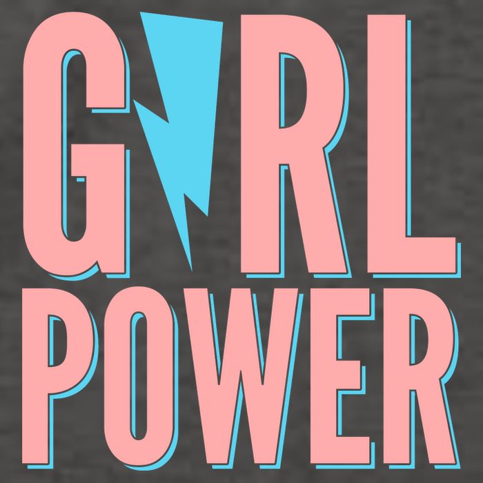 Girl Power Lightning Bolt Vector Backpack