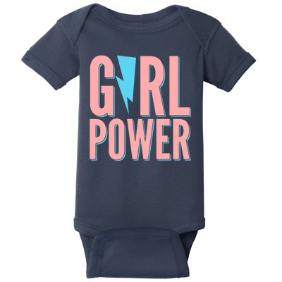 Girl Power Lightning Bolt Baby Bodysuit