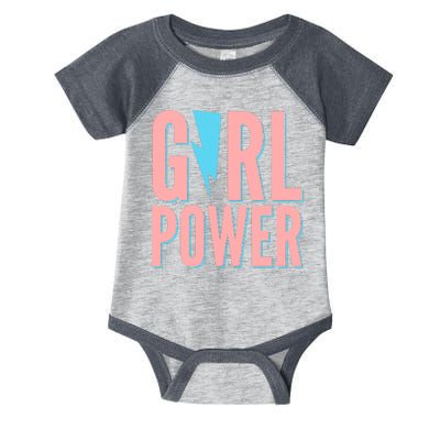 Girl Power Lightning Bolt Infant Baby Jersey Bodysuit