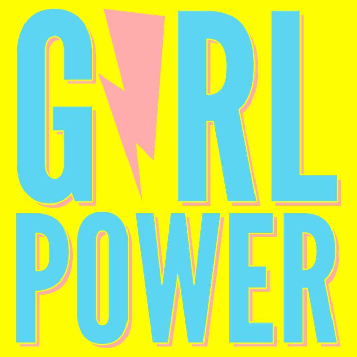 Girl Power Lightning Bolt 11oz C Handle Ceramic Mug