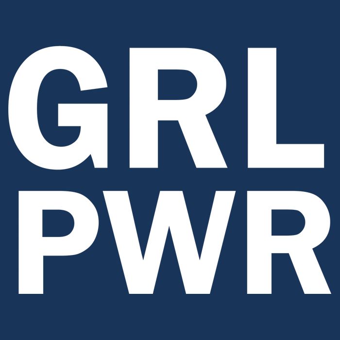 Girl Power Logo 7 Panel Mesh Trucker Snapback Hat