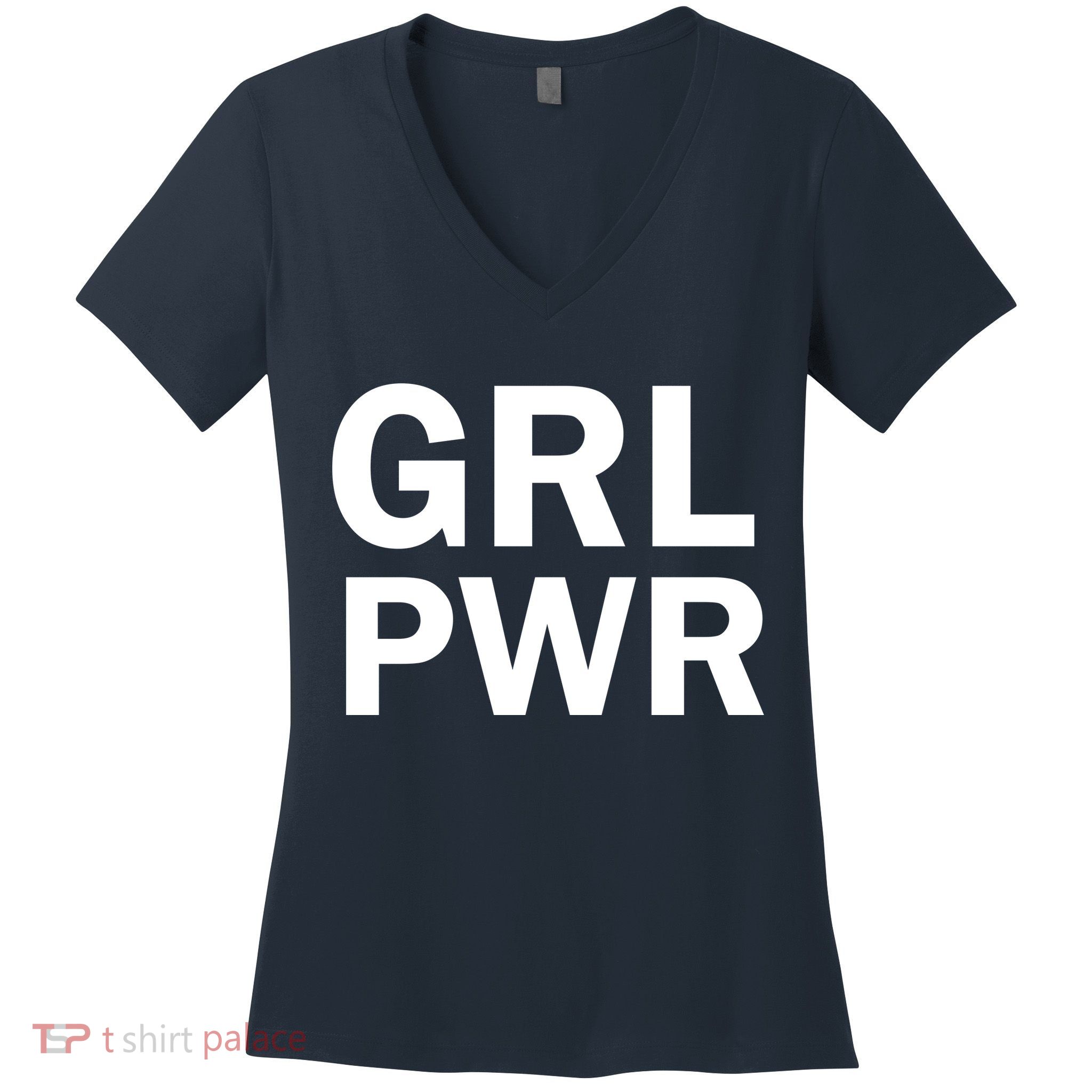Girl Power Logo Women's V-Neck T-Shirt