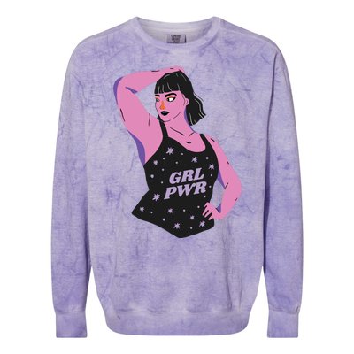 Girl Power Model Colorblast Crewneck Sweatshirt