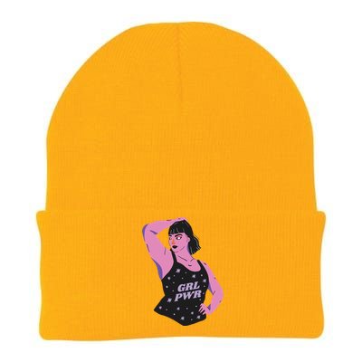 Girl Power Model Knit Cap Winter Beanie