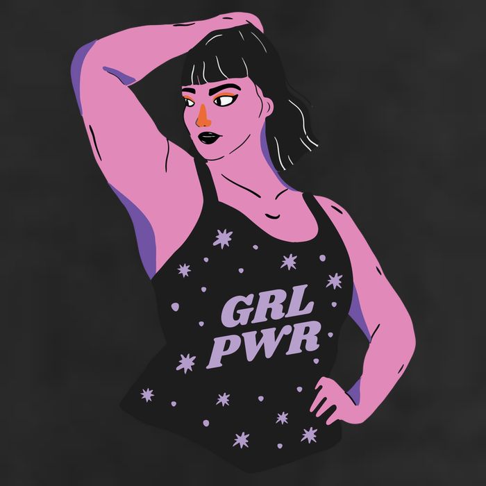 Girl Power Model 7 Panel Mesh Trucker Snapback Hat