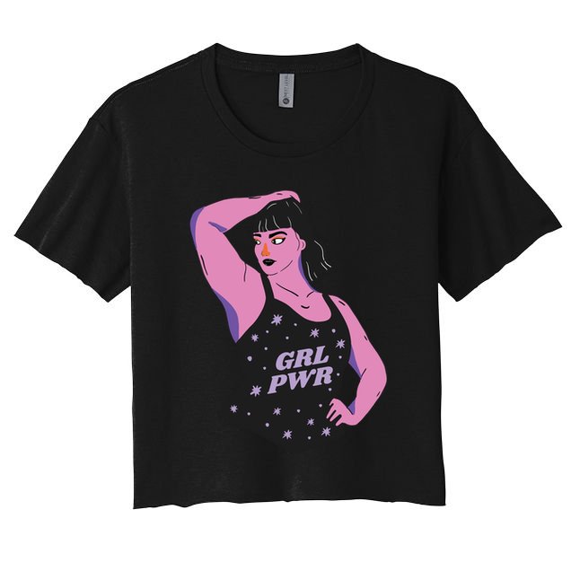 Girl Power Model Crop Top