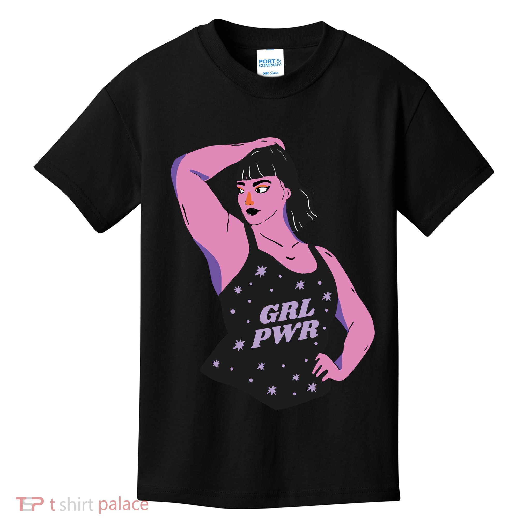 Girl Power Model Kids T-Shirt