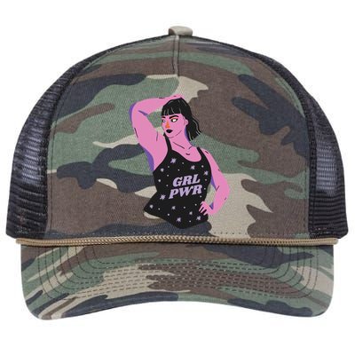 Girl Power Model Retro Rope Trucker Hat Cap