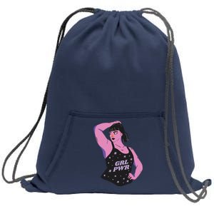 Girl Power Model Sweatshirt Cinch Pack Bag