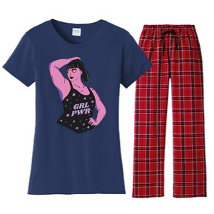 Girl Power Model Women's Flannel Pajama Set