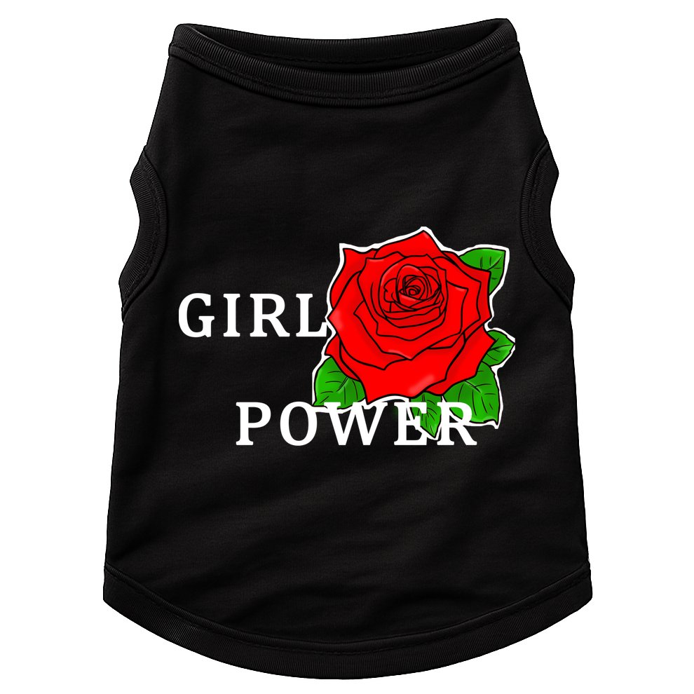 Girl Power Rose Doggie Tank