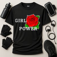 Girl Power Rose Cooling Performance Crew T-Shirt