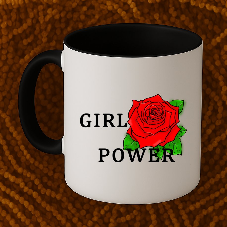 Girl Power Rose Mug