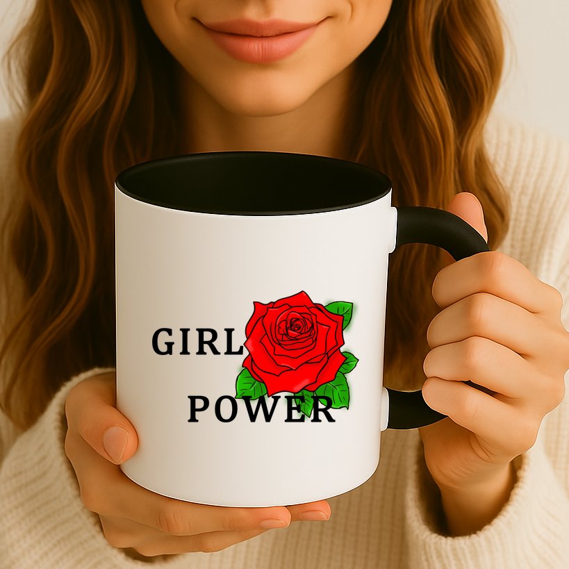 Girl Power Rose Mug
