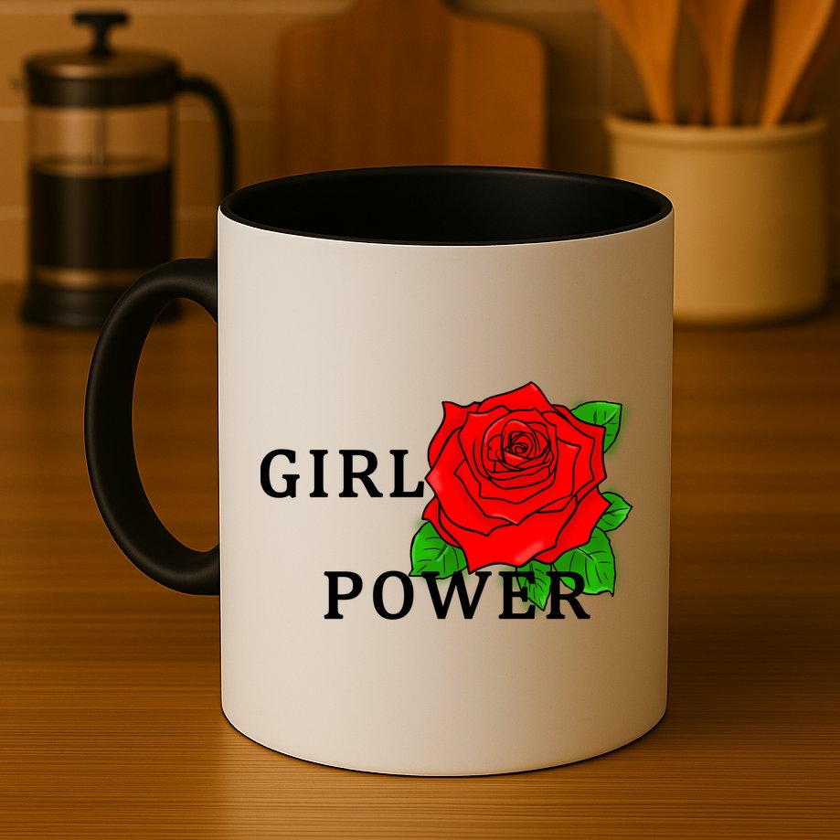 Girl Power Rose Mug
