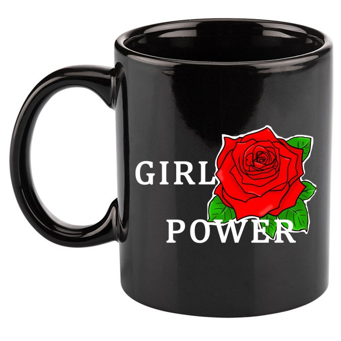 Girl Power Rose 11oz C Handle Ceramic Mug
