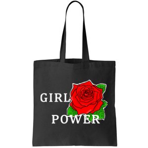 Girl Power Rose Tote Bag