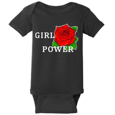 Girl Power Rose Baby Bodysuit