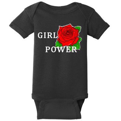 Girl Power Rose Baby Bodysuit