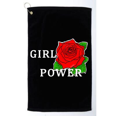 Girl Power Rose Golf Towel