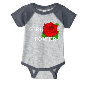 Girl Power Rose Infant Baby Jersey Bodysuit