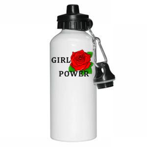 Girl Power Rose Aluminum Water Bottle