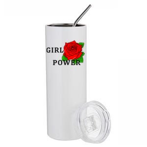 Girl Power Rose Stainless Steel Tumbler