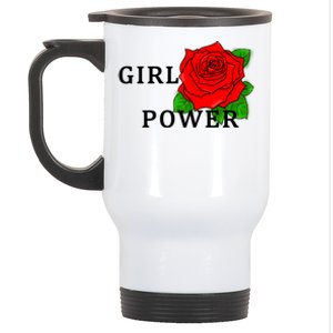 Girl Power Rose Stainless Steel Travel Mug