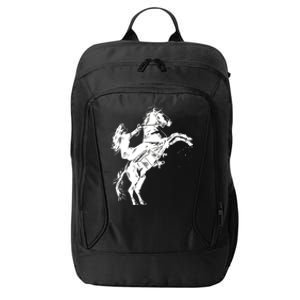 Girl Riding Horse Equitation City Backpack