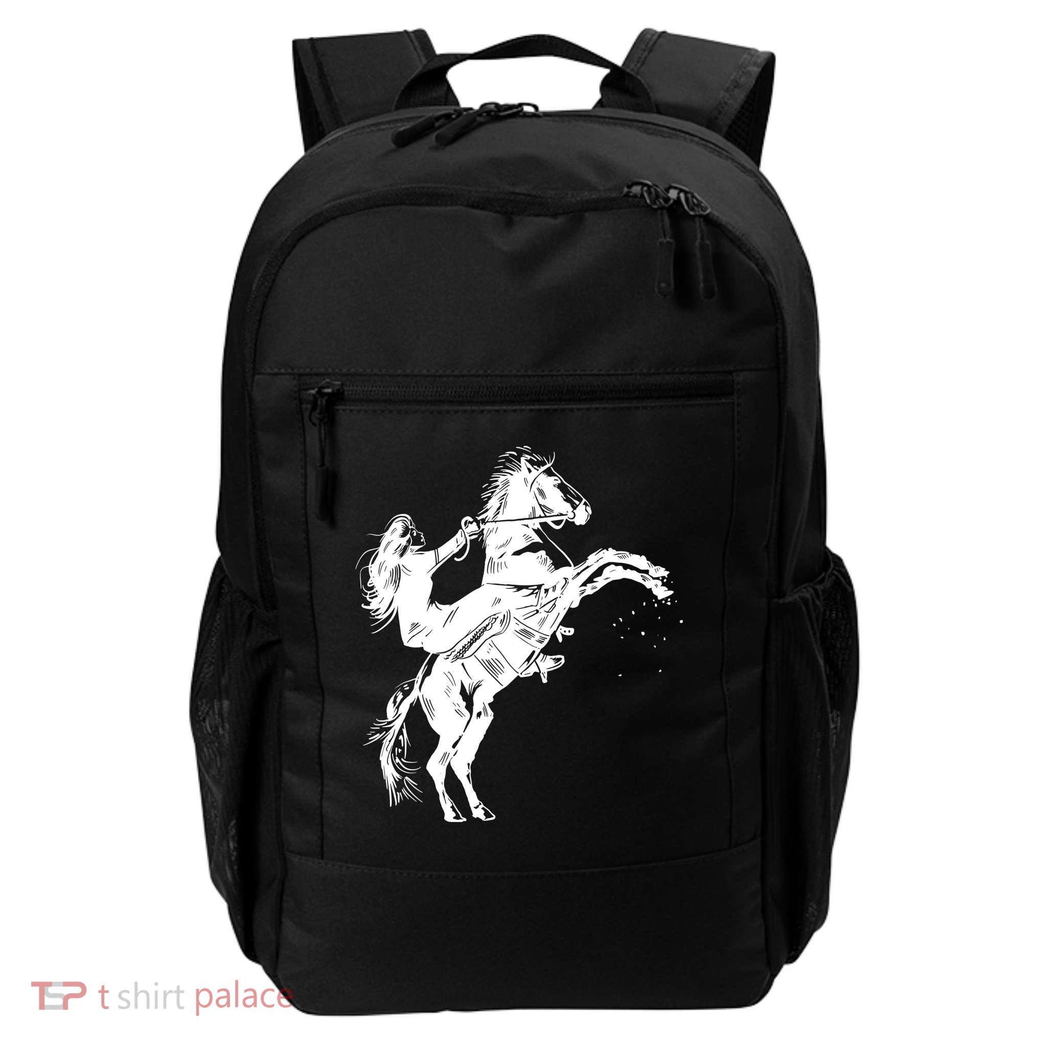 Girl Riding Horse Equitation Backpack