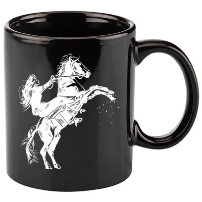 Girl Riding Horse Equitation 11oz C Handle Ceramic Mug