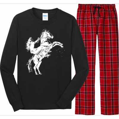 Girl Riding Horse Equitation Long Sleeve Pajama Set