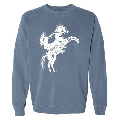 Girl Riding Horse Equitation Garment-Dyed Sweatshirt