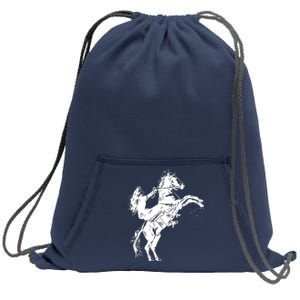 Girl Riding Horse Equitation Sweatshirt Cinch Pack Bag